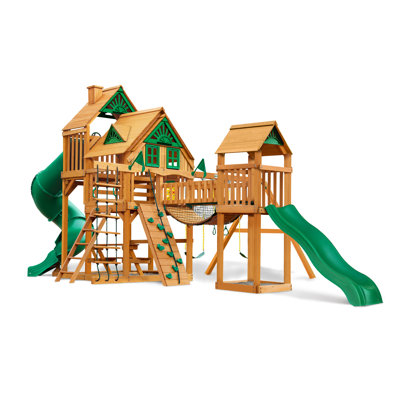 Treasure Trove I Wooden Swing Set - Professional Installation Available