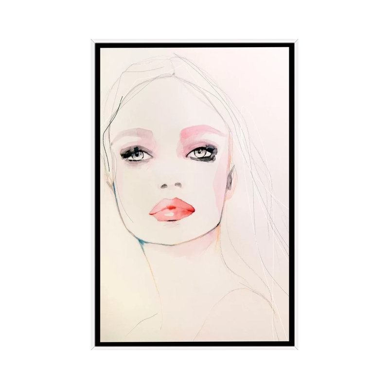 Pearl 1 Piece Painting on Canvas, 66.04 cm H x 45.72 cm W, White Framed Canvas