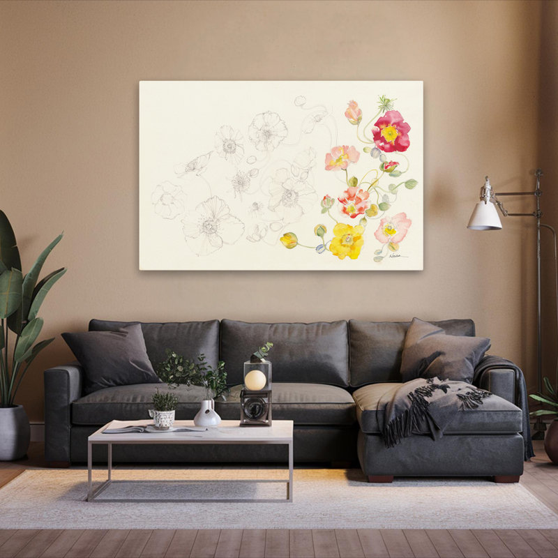 Éléments floraux floral contemporain, H 60 po x l 40 po