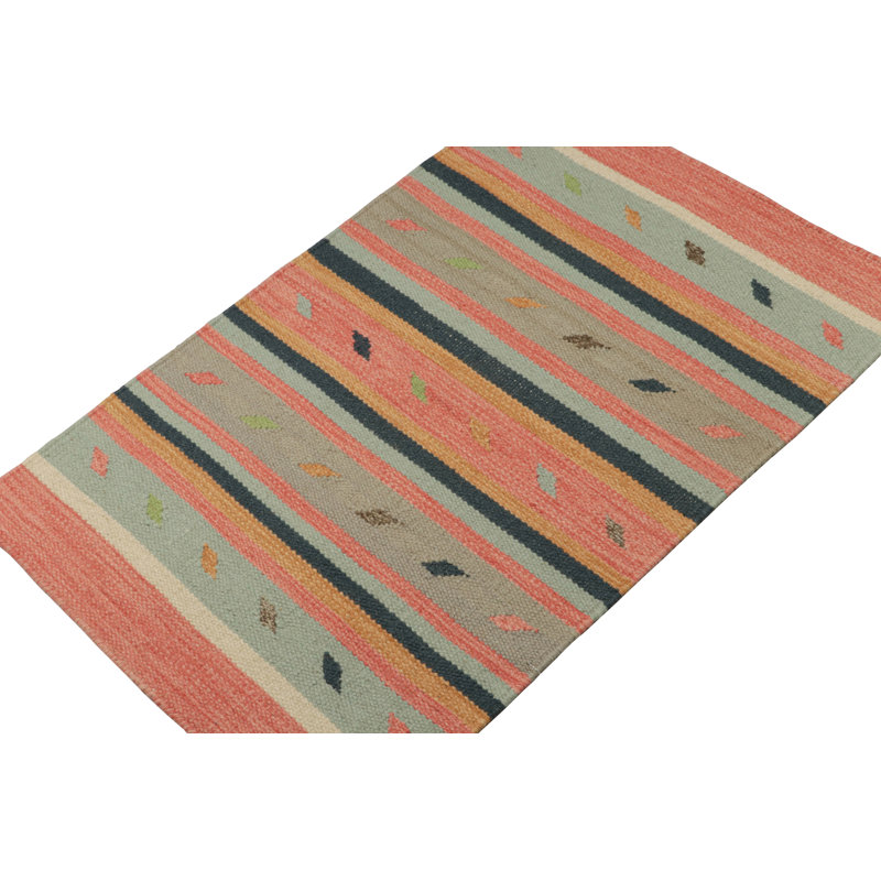Hand Knotted Wool Area Rug in Red