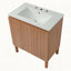 Meuble-lavabo en bois naturel de 30 po