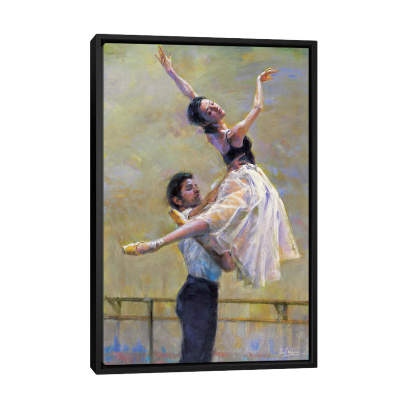 «Rehearsal» par Kim G - Impression, Toile avec cadre noir, H 48 po x l 32 po x P 1,5 po, Pas de tapis