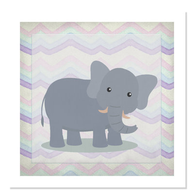 Pink Elephant Time Art
