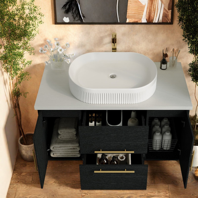 Meuble-lavabo moderne (doit inclure le meuble-lavabo et l'évier)