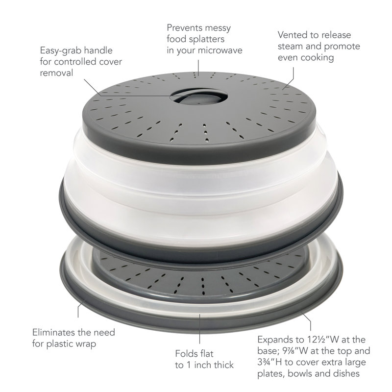 Tovolo Universal Plastic Lid, Gray