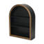 Mireza Ornate Framed Black & Gold 3 Tier Wooden Wall Shelf