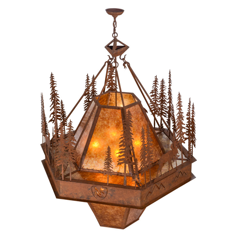 Derwent 8 - Light Dimmable Geometric Chandelier