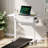 Standing Desk for Walking Pad, Wireless Moveable Height-Adjustable Desk with Drawer, Mobile Stand Up Table, Wheels Lockable, No Power Needed, for Home Office, Computer Workstation