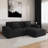 106.3 Inch Large Striped Compression Sofa-1625278314