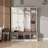 Elegant Farmhouse Hall Tree with Walnut Bench – Ultimate Storage and Style for Your Home Entryway-299465520
