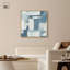 Art abstrait bleu déconstruit par III -84840352-84840411