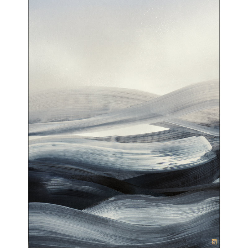 Breeze par Novi Lim - Peinture, H 32 po x l 24 po, Toile tendue