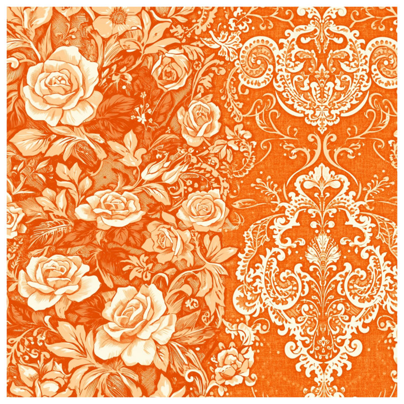 Tapis de bain Ornate Floral Roses, L 34 po x L 21 po
