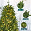 Arbre de Noël artificiel épinette pré-éclairé-1772441505