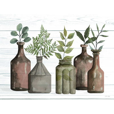 «Cappuccino Bottles II» par Cindy Jacobs - impression sur toile tendue