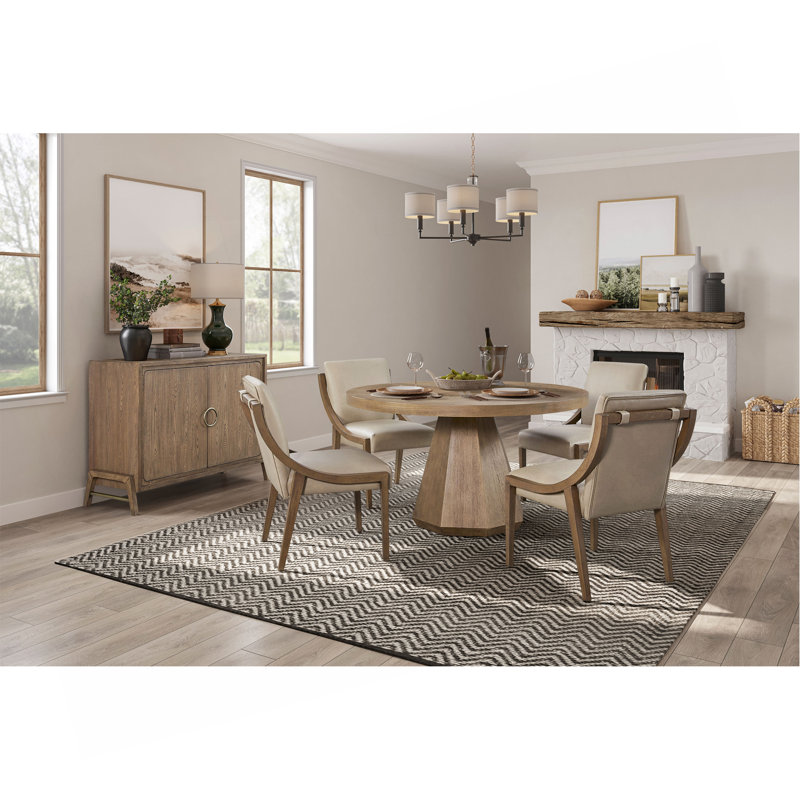 Table de salle à manger ronde avec plateau tournant