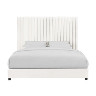 Arabelle White Velvet Bed In UK