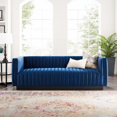 Modway Conjure Channel Tufted Velvet Sofa