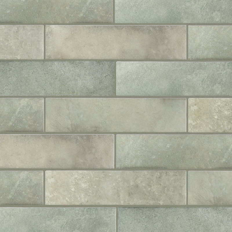 Heritage 2" x 10" Porcelain Stone Look Wall & Floor Tile, Jungle