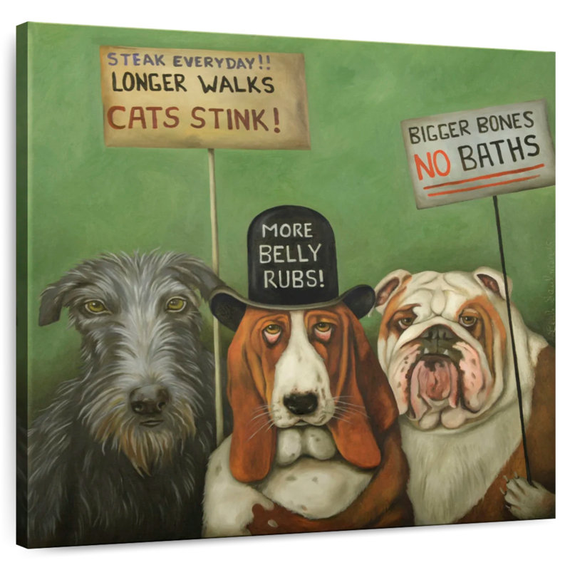 Ketti Dogs On Strike, H 16 po x l 16 po