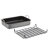 Rachael Ray Hard Anodized Nonstick Roaster/Roasting Pan with Dual-Height Rack, 16 inch x 12 inch