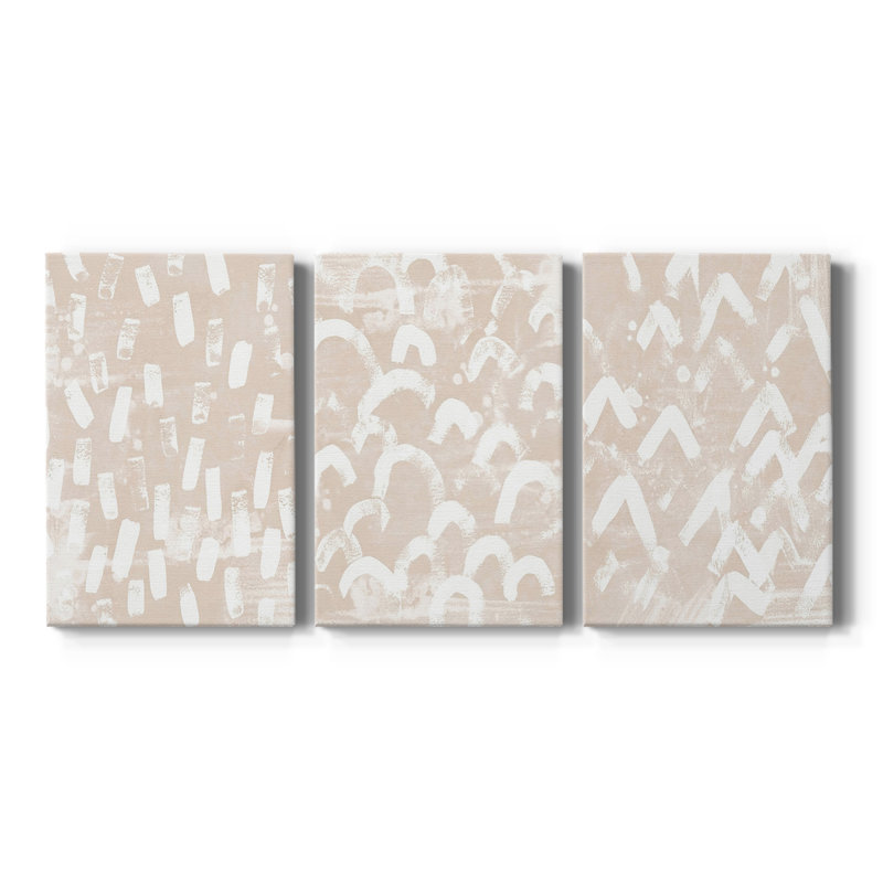 Earth Earth I - Toile tendue avec châssis sur mesure - 3 pièces, H 12 po x l 24 po