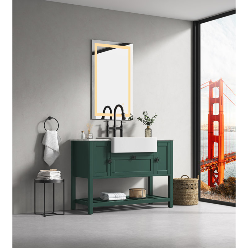 Miroir de salle de bain 36X28 Idée de cadeau, 28 po x 36 po