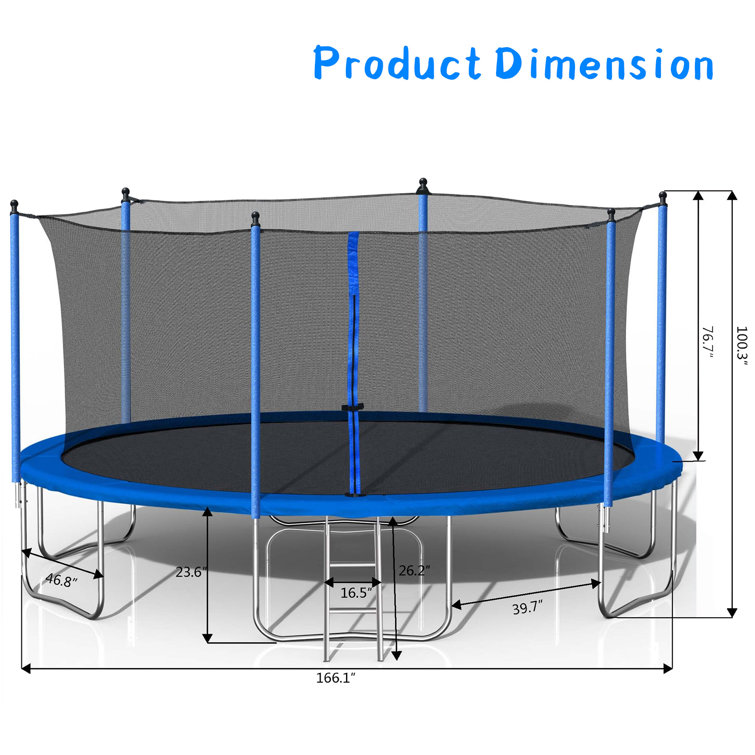 Upper Bounce Machrus Upper Bounce Spring Pad Safety Cover - For Foldable  Round Mini Rebounder Trampolines & Reviews - Wayfair Canada