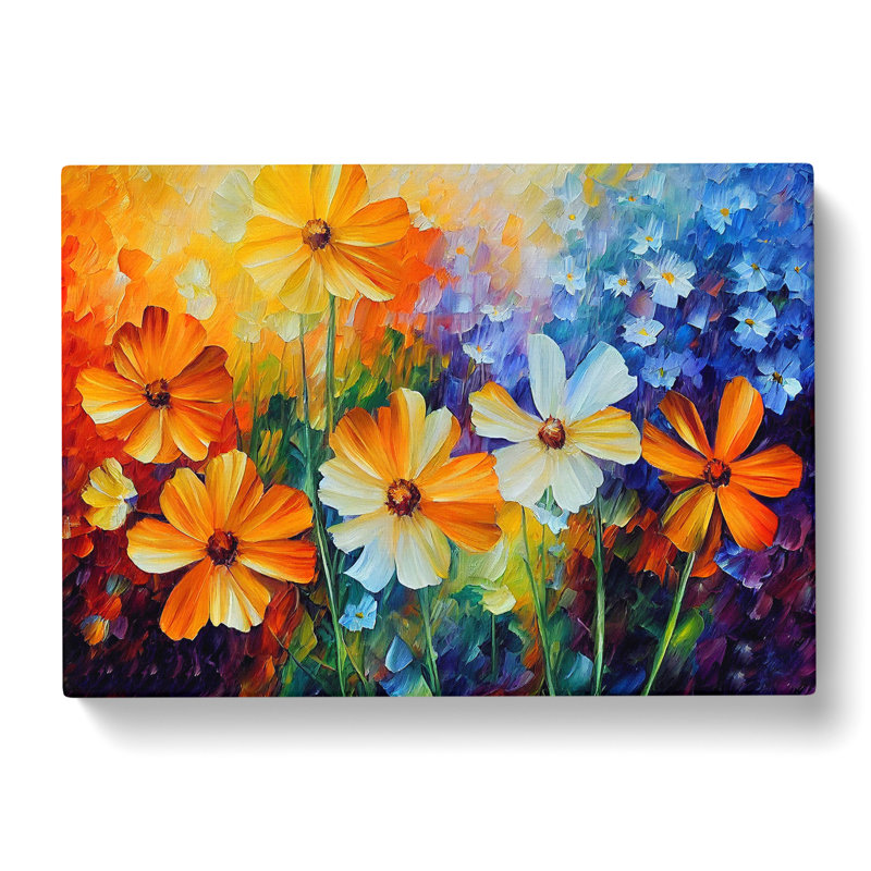 Painted Wildflowers Vol.4 Abstract - Wrapped Canvas, 35cm H x 50cm W x 3cm D