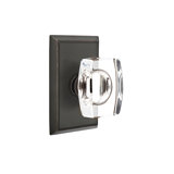 Privacy Windsor Crystal Knob with Rectangular Rose