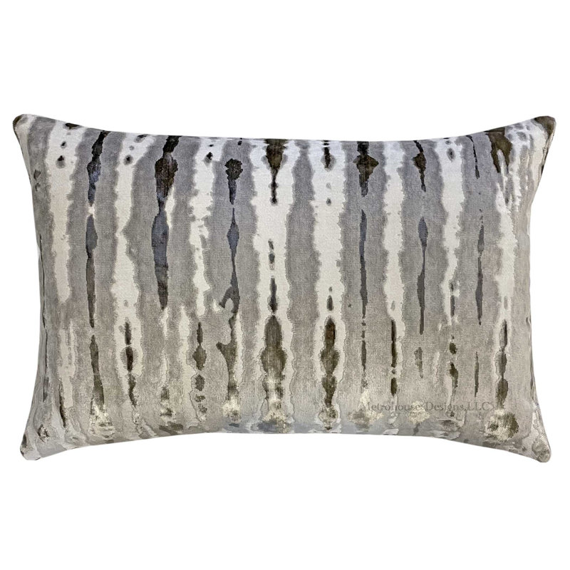 Velvet Lumbar Pillow Cover & Insert