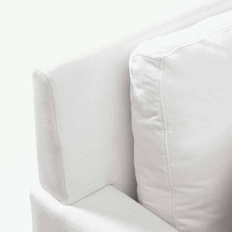 Canapé modulaire en tyrène, Mélange de polyester blanc