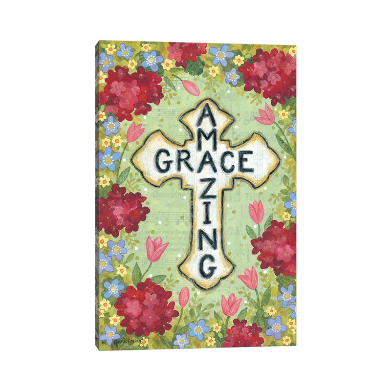 Amazing Grace by Annie LaPoint - Wrapped Canvas Painting, 20.32 cm H x 30.48 cm W