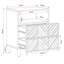 50cm W Solid Wood Bedside Table