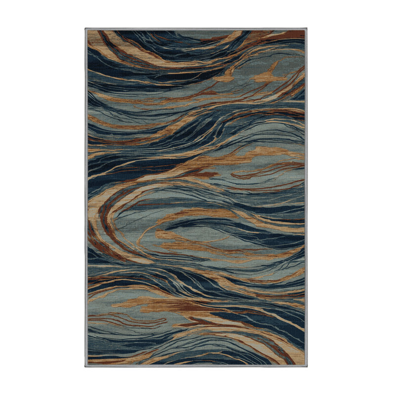 Tapis persan gris lavable à la machine, Rectangle 4pi x 6 pi