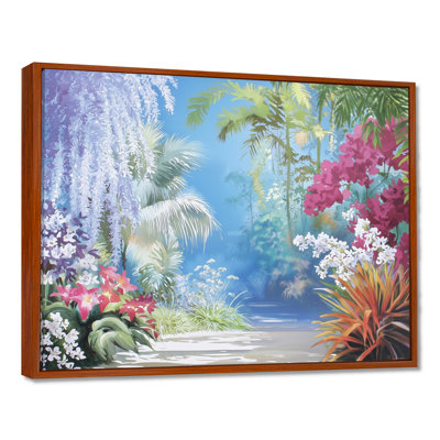 «Tropical Garden View Of Heaven II - Abstract Botanicals», reproduction sur toile
