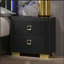 Table de chevet noire 1pc