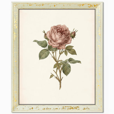 Cream Picture Frame with Distressed Finish 