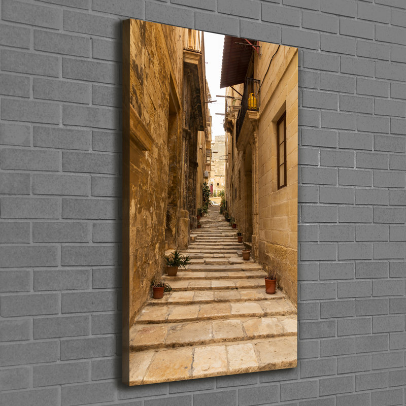 Streets In Malta - Wrapped Canvas Print