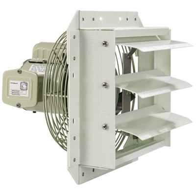 Ventilateur de volet à résistance à la corrosion de 10 po Iliving Ilg8sf10s-cr, 1 vitesse