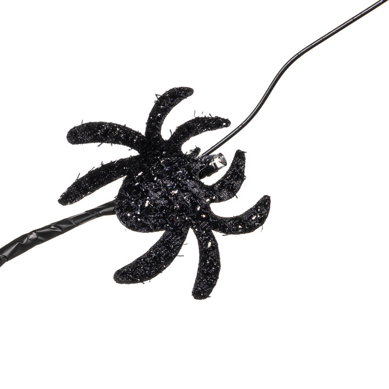 20" H Battery Operated LED Bat and Spider Tree Tabletop Decor