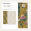 Papier peint floral, élégante murale rétro