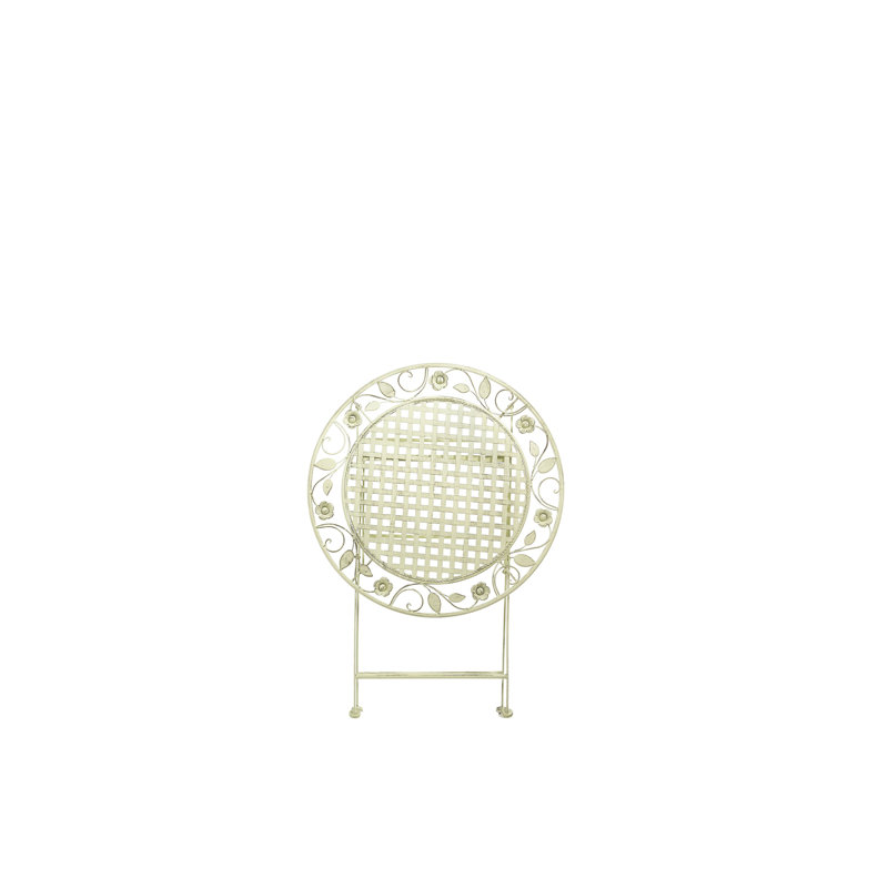 Gahanna Round Metal Folding Outdoor , cm W cm D, Light Green, Light Green