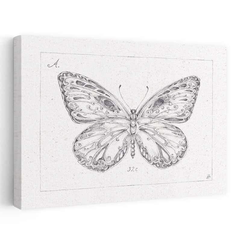 Art contemporain Art contemporain papillon, H 16 po x l 24 po