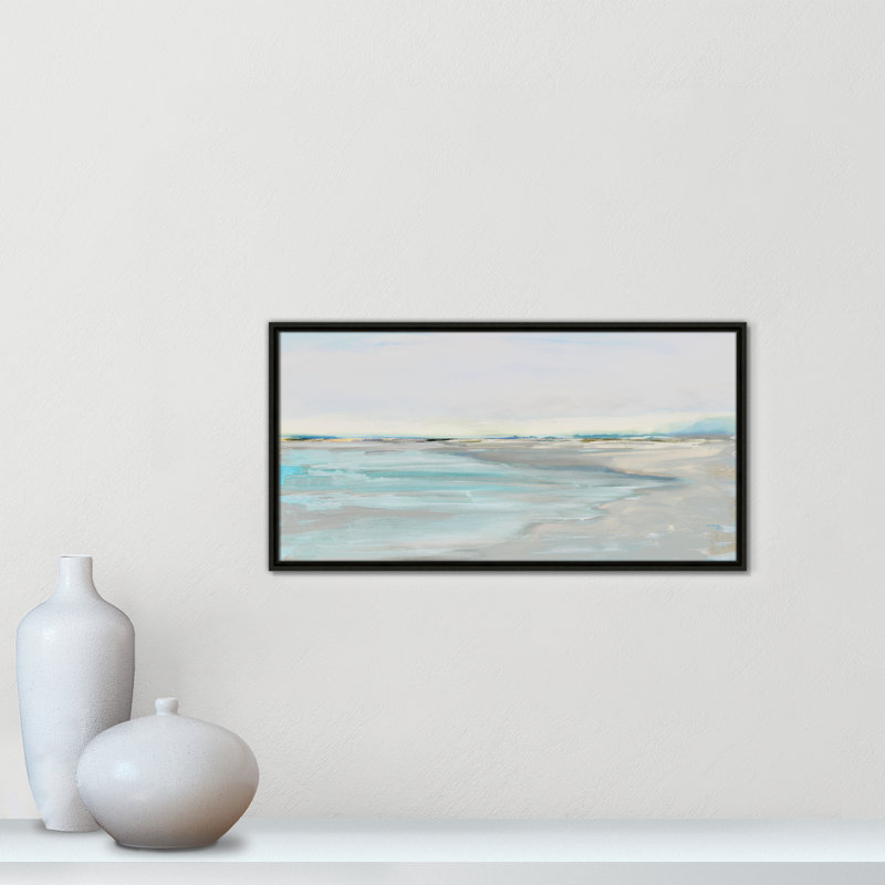 Inlet at Dusk - Panorama Version Print par Val Rhodes, H 16,5 po x l 31,5 po, Espresso