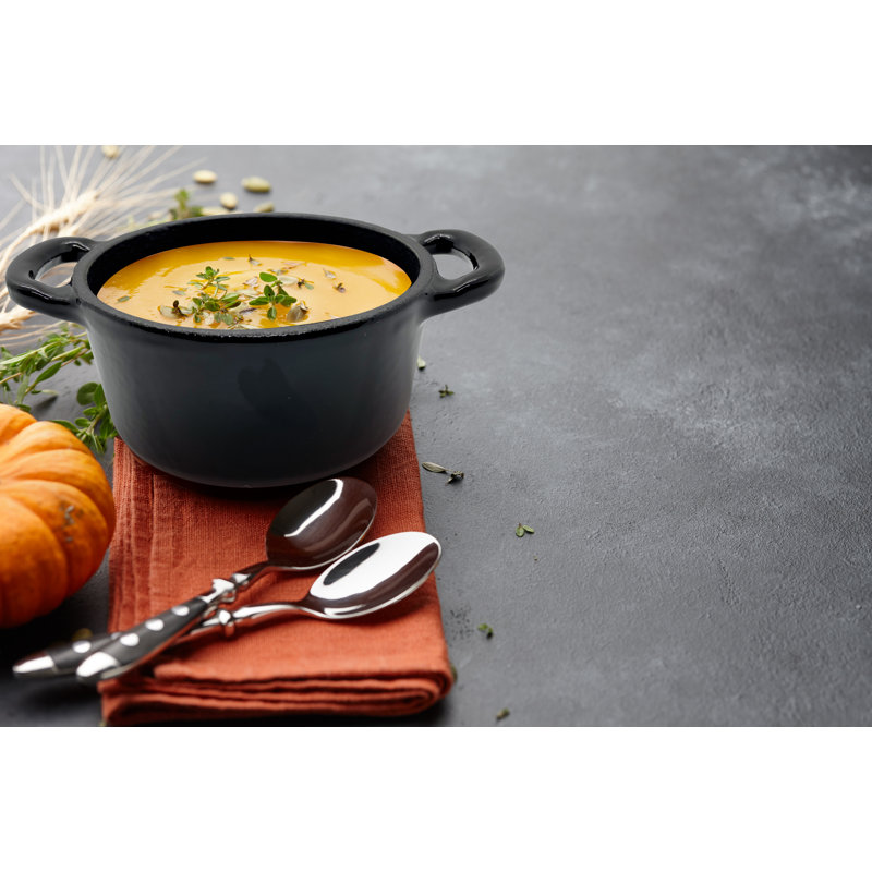 RJ LEGEND 0.25 Quarts Non-Stick Enameled Cast Iron Round Dutch Oven Set