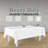 12 Pack Premium Disposable Plastic Tablecloth 54 Inch. X 108 Inch. With 0.3Mm Thickness Table Cover - White