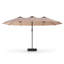 Parasol de marché rectangulaire très grand 15 pi x 8 pi avec base et lumière DEL-1328684943-1325291167
