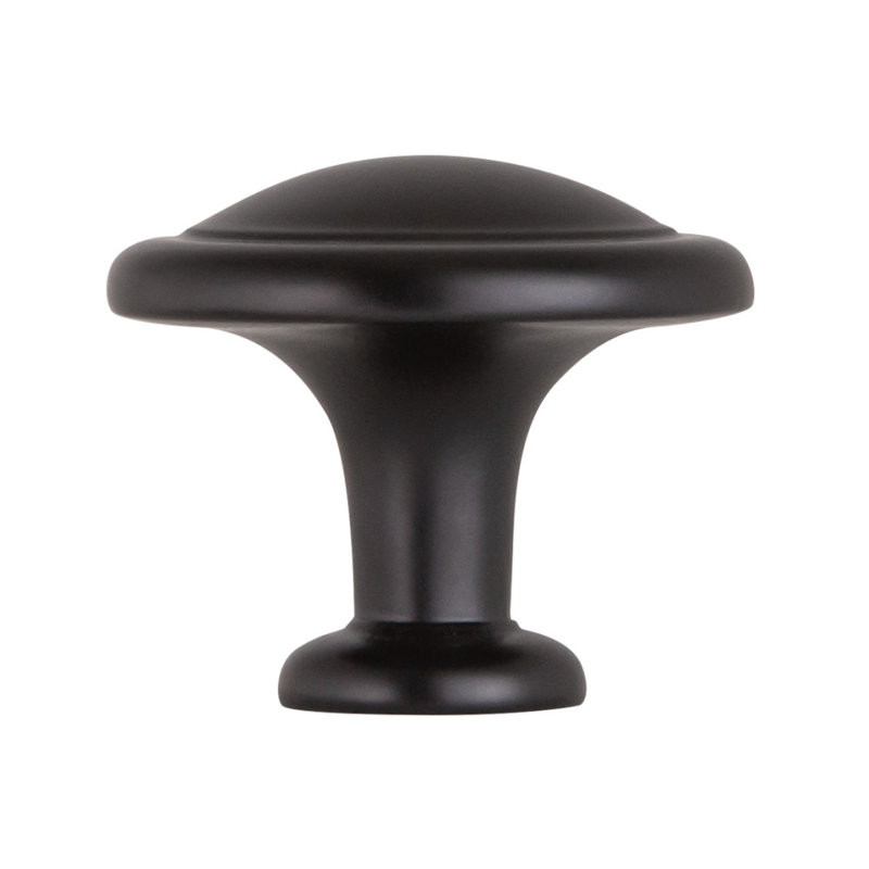 Victorian 0.63" Mushroom Knob, Matte Black