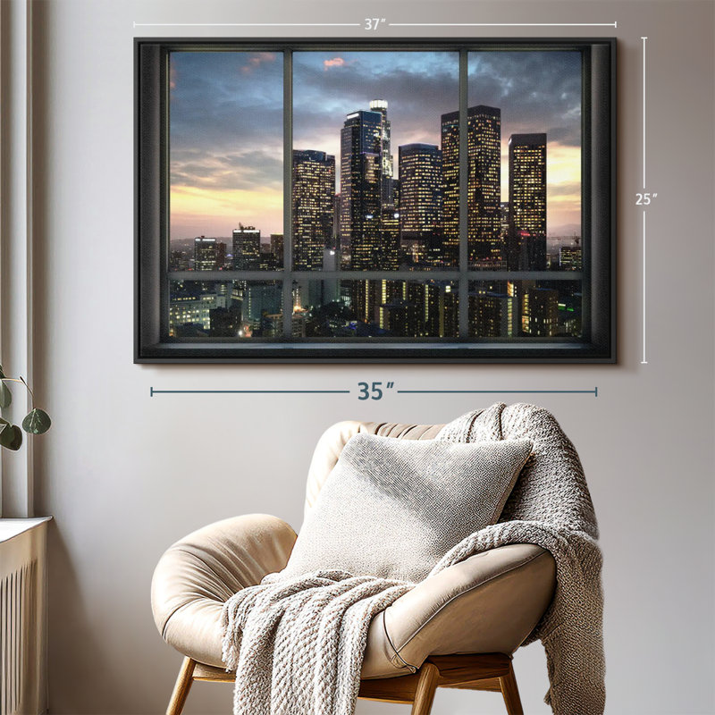 «Evening In LA Wall Art Wall Art», H 25 po x l 37 po